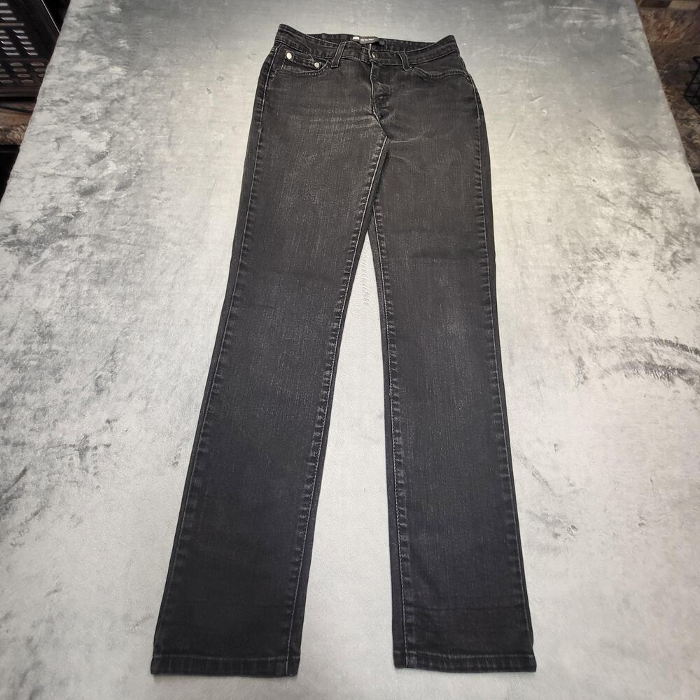 Levis Jeans Womens 6 Black Mid Rise Skinny Slim Stretch 5-Pocket Denim